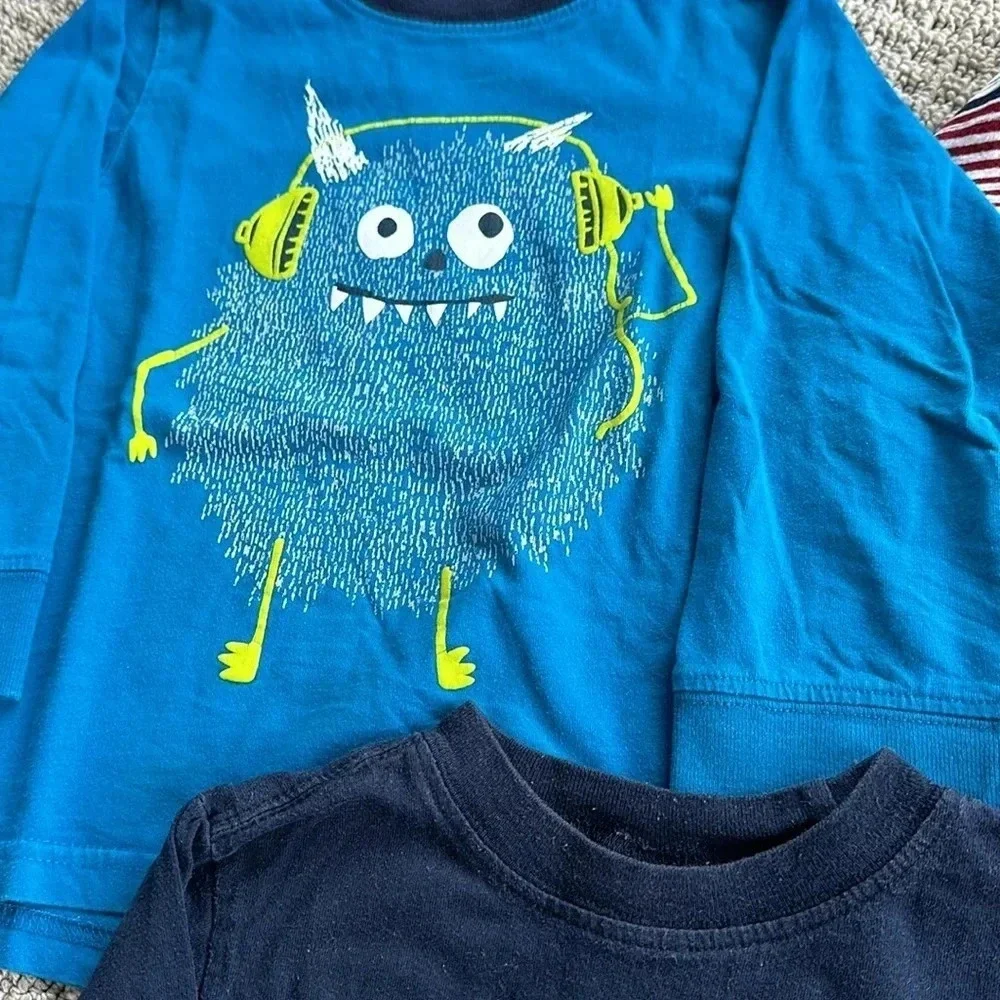 Lot of little boys long sleeve tees -6 pieces 3/4 year old Gymboree and more